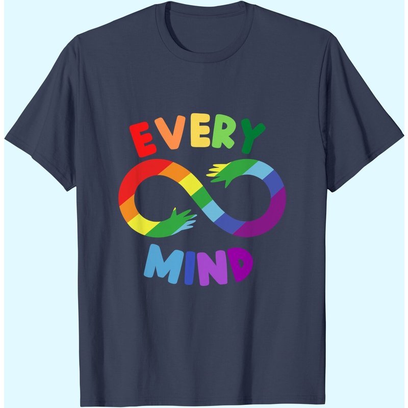 T-shirt Coloré de Neurodiversité pour Hommes