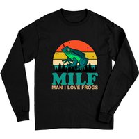 T-shirt à manches longues I Love Frogs Saying Amphibian Lovers — T-shirts pour hommes