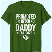 T-shirt Promoted To Daddy Est 2022 pour hommes