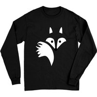 T-shirt à manches longues Cute Red Fox pour unisexe — T-shirts pour hommes