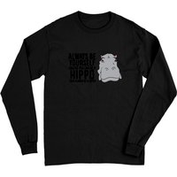 Hippopotamus Toujours Sois Toi-Même À Moins Que Tu Puisses Être Un Hippopotame Manches Longues — T-shirts pour hommes