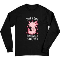 Juste une fille qui aime les axolotls T-shirt à manches longues unisexe — T-shirts pour hommes
