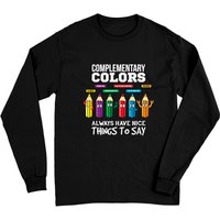 T-shirt à manches longues Artiste Jeu de Mots Couleurs Complémentaires Unisexe — T-shirts pour hommes