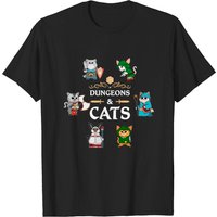 T-shirt Aventurier Chats Dés Jeux de Rôle pour Hommes — T-shirts pour hommes
