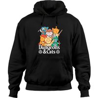Haut à capuchon Dungeons And Cats Fantasy Dragons Game