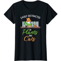 Easily Distracted By Plants And Cats Men's T-Shirt