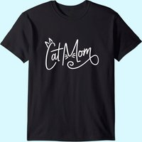 Pretty Cat Mom Design T-Shirt for Men