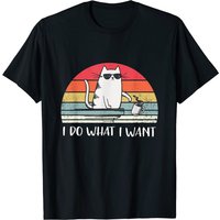 T-shirt pour hommes I Do What I Want - Amateurs de chats noirs — T-shirts pour hommes