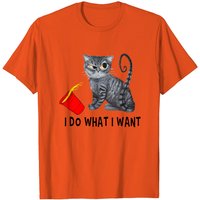T-shirt graphique Chat Noir Café Rouge "Je fais ce que je veux — T-shirts pour hommes