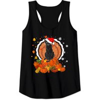 Black Cat Halloween and Merry Christmas Tank Top for Men