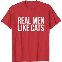 Cat Dad Real Men Like Cats T Shirt for Men