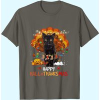 T-shirt pour hommes Ragdoll Chat Noir Joyeux Action de Grâce — T-shirts pour hommes