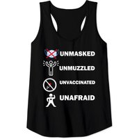 Débardeur Unmasked Unmuzzled Unvaccinated Unafraid pour hommes