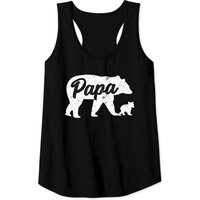 Débardeur Vintage Papa Ours Avec 1 Ourson pour la Fête des Pères
