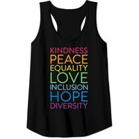 Débardeur Peace Love Inclusion Égalité Diversité Droits Humains pour Hommes