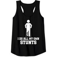 T-shirt sans manches "Broken Leg I Do All My Own Stunts" après chirurgie pour hommes — T-shirts pour hommes