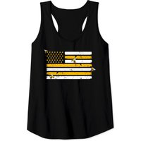 Beekeeper Patriotic American Flag Honeycomb Tank Top for Men — Mens T Shirts