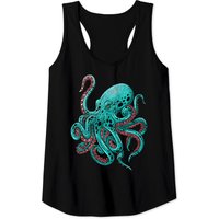 Kraken Octopus Tank Top for Men - Black