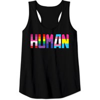 Human LGBT Flag Rainbow Tank Top for Men
