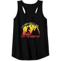I Climb Like A Girl Équipement d'escalade pour hommes débardeur noir — T-shirts pour hommes