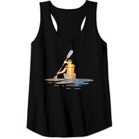 Kayaking Silhouette Kayak Kayaker Tank Top for Men