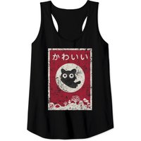 Débardeur Kawaii Cat Japonais Noir Anime Cat pour Hommes — T-shirts pour hommes