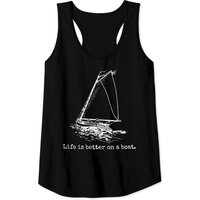 Life Is Better On A Boat Sailboat Sketch Men's Tank Top