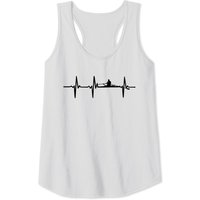 Débardeur Rowing Heartbeat pour hommes en gris foncé — T-shirts pour hommes