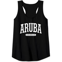 College Style Aruba Caribbean Souvenir Tank Top for Men
