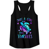 Juste une fille qui aime les tortues débardeur galaxie tortue de mer