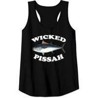 Débardeur de pêcheur Wicked Pissah avec illustration de thon bleu — T-shirts pour hommes