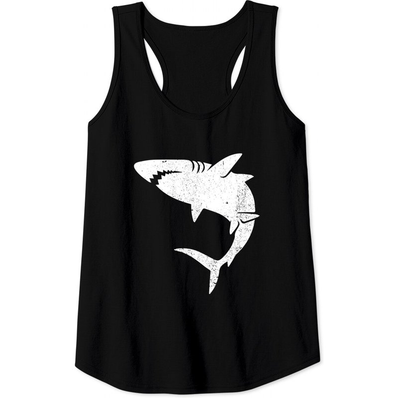 Débardeur graphique famille de requins blancs pour hommes — T-shirts pour hommes
