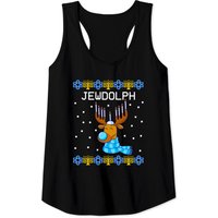 Débardeur Juifdolph Moche de Hanoukka Renne Menorah pour Hommes