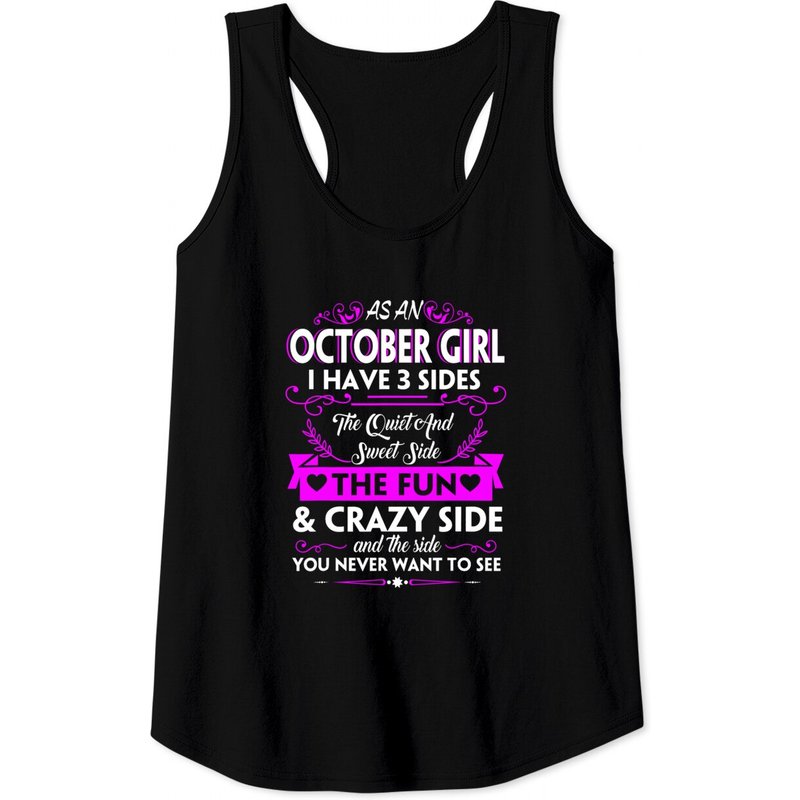 Débardeur Birthday Three Sides October Girl pour hommes — T-shirts pour hommes