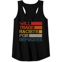 Délaisser les Racistes pour les Réfugiés Débardeur Politique Vintage