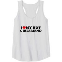 I Love My Hot Girlfriend Men's Tank Top in Dark Grey — Mens T Shirts