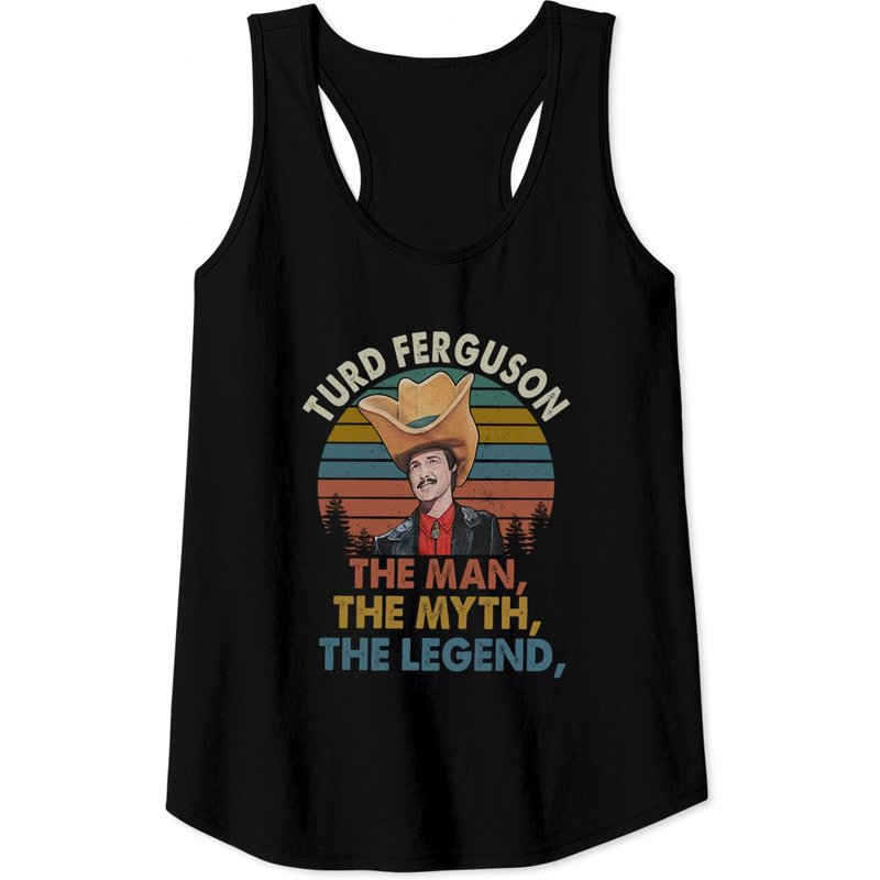 Turd Ferguson Tank Top for Men - Black — Mens T Shirts
