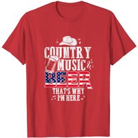 T-shirt Country Music et Beer That's Why I'm Here pour hommes — T-shirts pour hommes