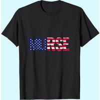 T-shirt Murse Male Nurse USA Drapeau Américain Cadeau RN pour Hommes — T-shirts pour hommes