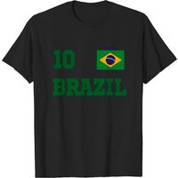 Brazil National Football Team Jersey Style Soccer T-Shirt for Men