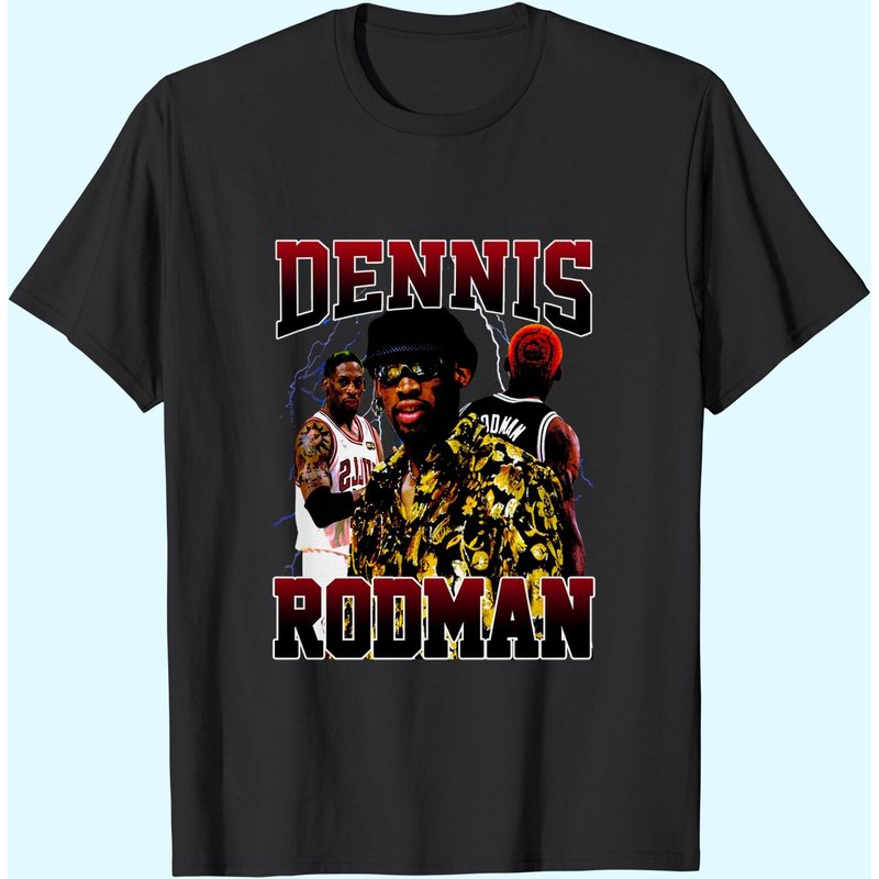 T-Shirt Vintage Style Denis Rodman pour Hommes — T-shirts pour hommes