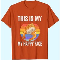 This Is My Happy Face Bearded Dragon T-Shirt for Men