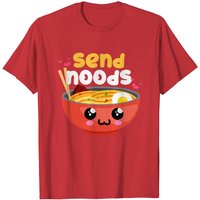T-shirt Cadeau Amateurs de Ramen Send Noods T-shirt Japonais pour Hommes — T-shirts pour hommes