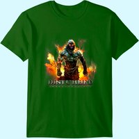 T-shirt Art Flaming Music Disturbed pour hommes