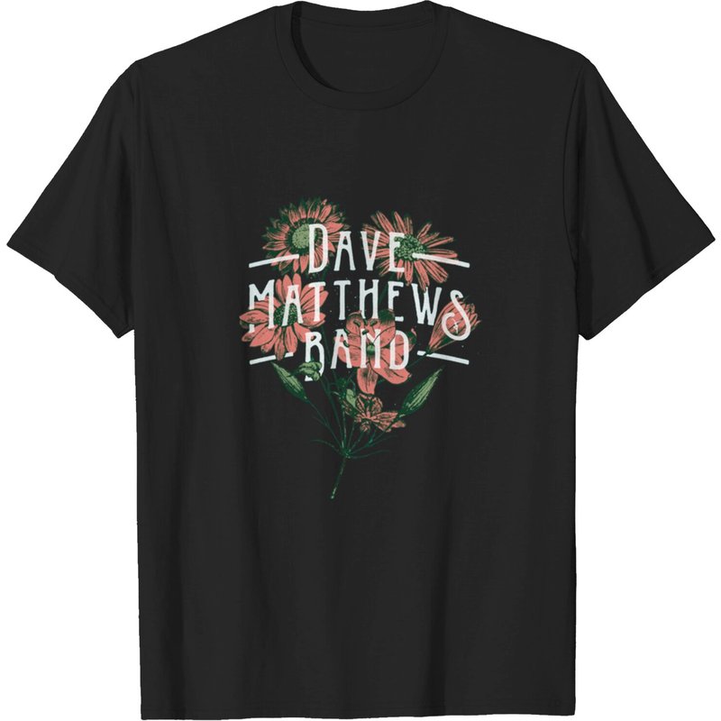 Dave Matthews Band Flowers T-Shirt for Men — Mens T Shirts