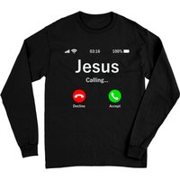 Jesus Appelle - T-Shirt à Manches Longues Chrétien pour Unisexe