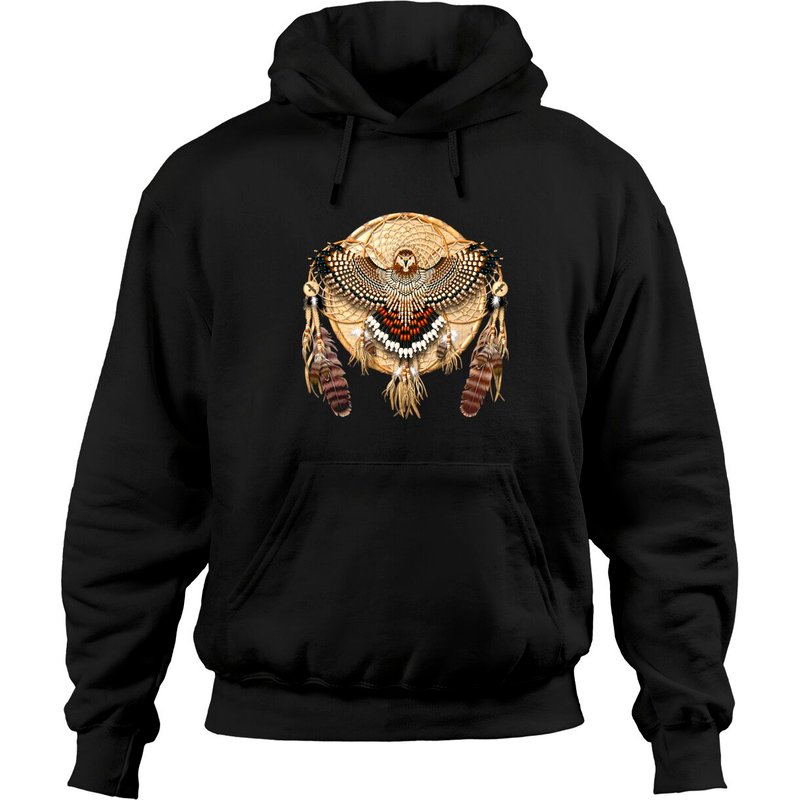 Hoodie classique Mandala attrape-rêves Red-Tail Hawk — Sweats à capuche pour hommes