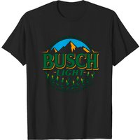 Busch Light Beer Corn Circle Logo T-Shirt for Men — Mens T Shirts