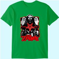 T-Shirt pour hommes Rob Zombie à manches courtes et col rond en coton