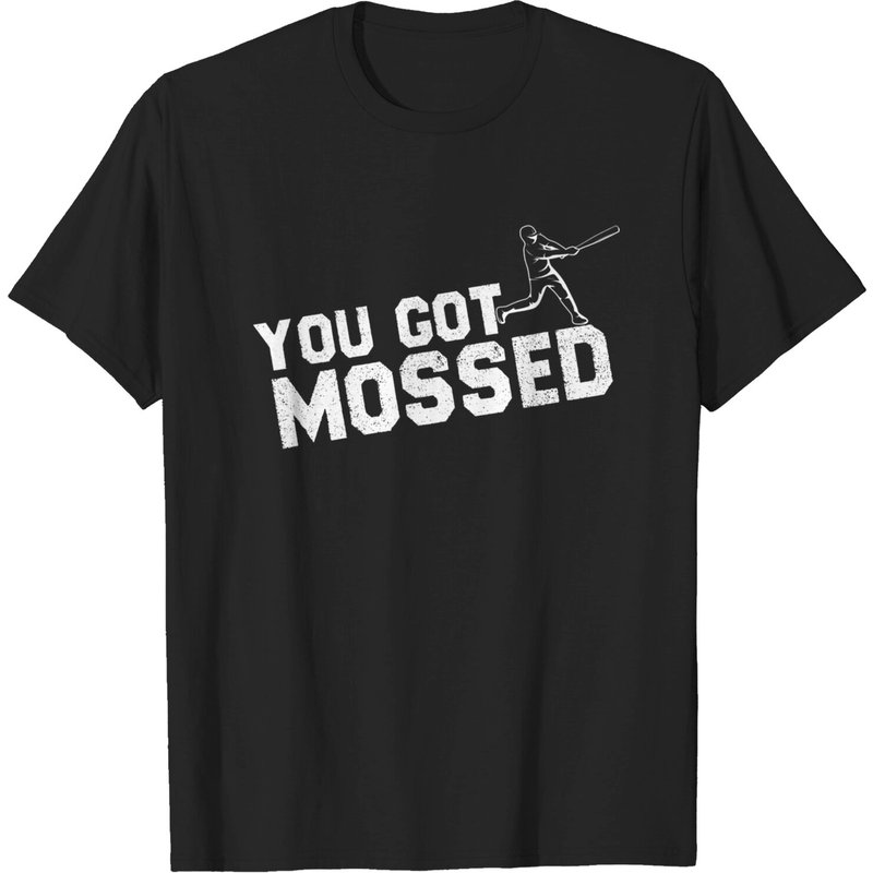 T-shirt You Got Mossed pour hommes en noir